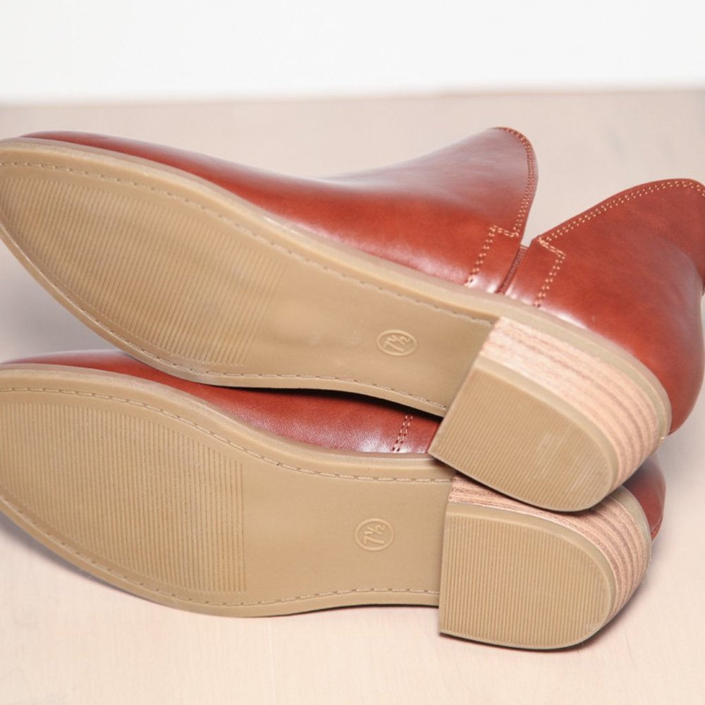 Universal Threads Vegan Leather Booties Size 7.5 NWT - Picture 7 of 12